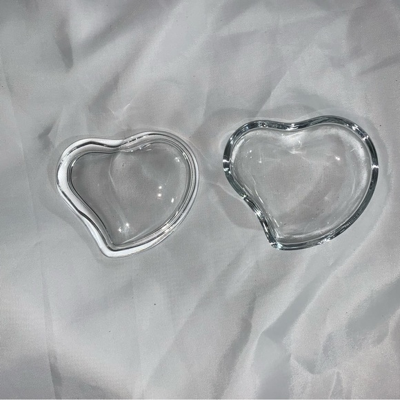 TIFFANY & CO. x ELSA PERRETI lead crystal HEART ring/trinket box - Picture 2 of 8